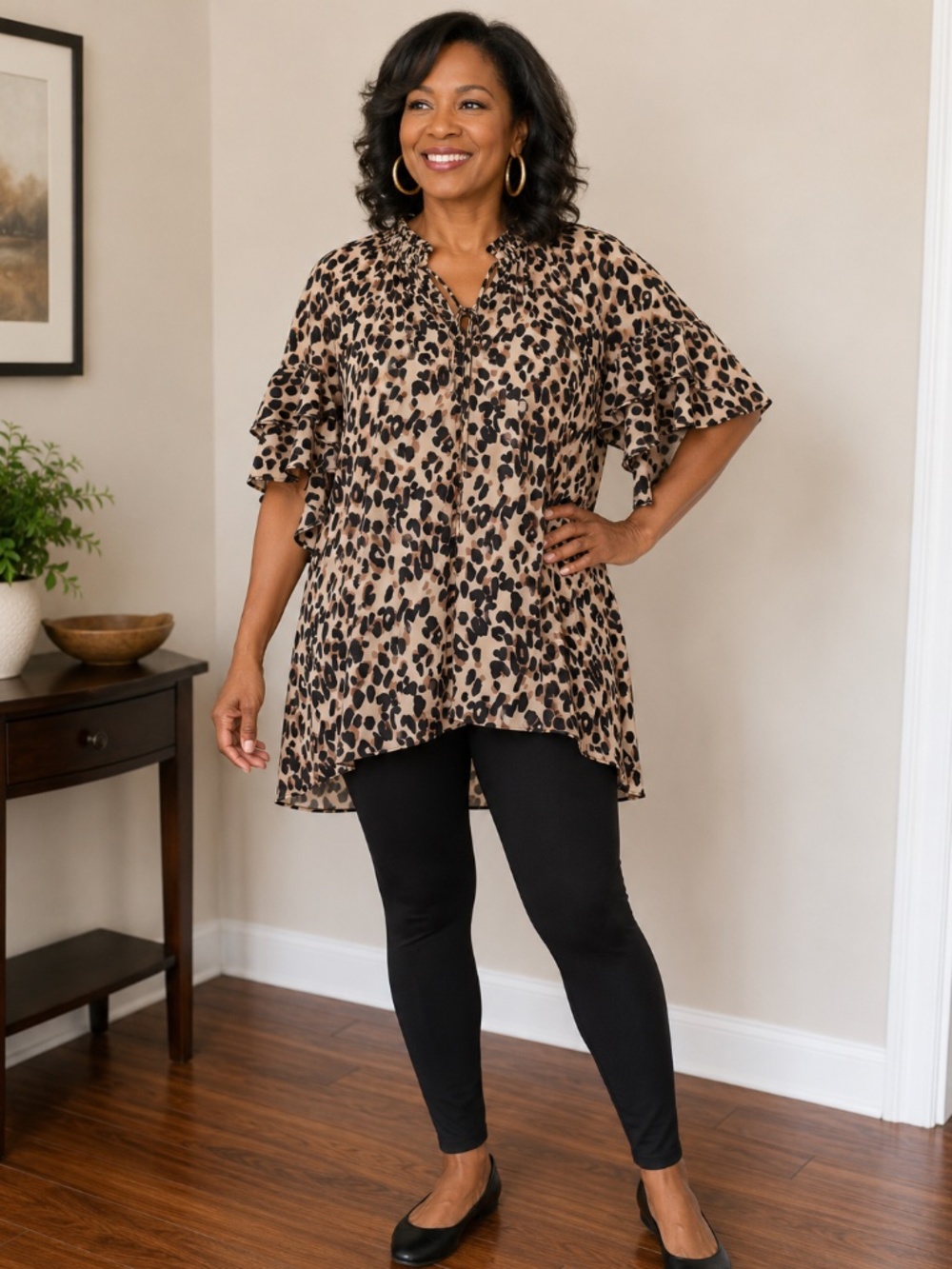 Blouse leopard print